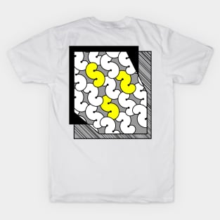 Abstract pattern with S letters in rows T-Shirt